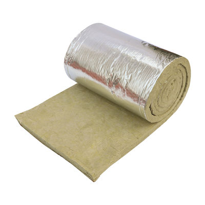 Faced Rock Wool Blanket - Aluminum Foil and Mesh Reinforced Insulation for HVAC and Duct Systems