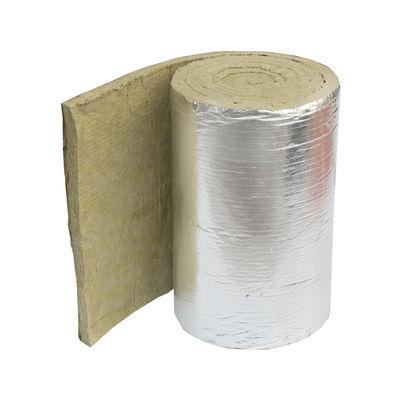 Faced Rock Wool Blanket - Aluminum Foil and Mesh Reinforced Insulation for HVAC and Duct Systems