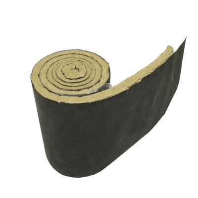 Heavy-Duty Rock Wool Blanket with Black Mat Facing – Industrial Grade