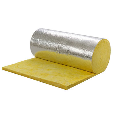 Material aislante manta de lana de vidrio con papel de aluminio